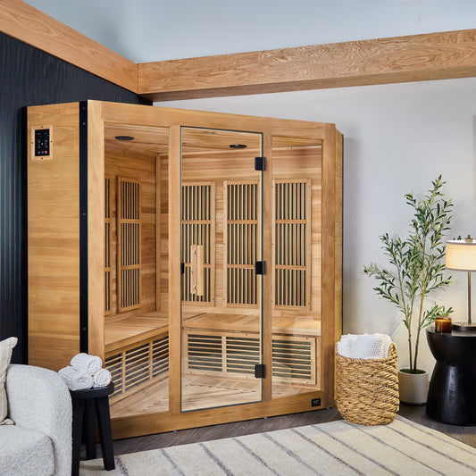 Rylan Indoor Infrared Corner Sauna – 4 Person