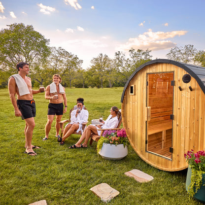 Paxton Outdoor Barrel Sauna – 4-6 Person